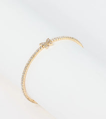 Aflutter Rhinestone Butterfly Bracelet