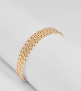 Gleaming Chic Beaded Bracelet