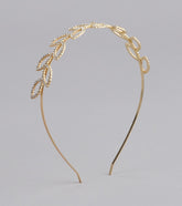 Crowning Moment Rhinestone Leaf Headband