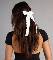 Soft Girl Season Hair Bow Clip Set