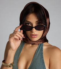Instant Chic Small Oval Sunglasses