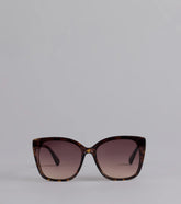 Booked And Unbothered Leopard Oversized Sunglasses