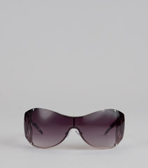 Too Bold to Block Shield Zebra Sunglasses