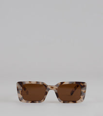 Shade Shift Leopard Square Sunglasses