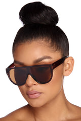 Livin' Large Shield Sunglasses