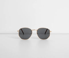 Back At It Hexagon Round Sunglasses
