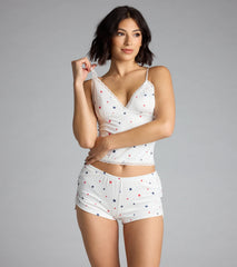 Americana Star Print Pajama Top