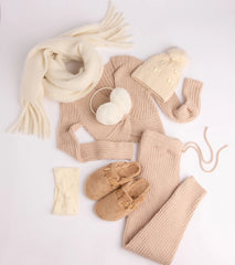 Cozy Life Chenille Knit Twist-Front Crop Top