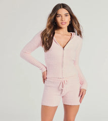 Chill Mode Chenille Knit Hoodie