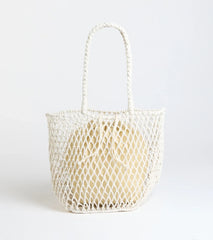 Casual Trendsetter Open Weave Tote Bag
