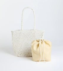 Casual Trendsetter Open Weave Tote Bag