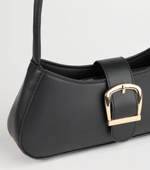Trendy Girl Buckle Strap Shoulder Bag