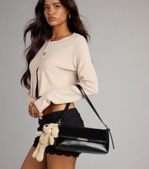 It Girl Vibe Faux Leather Shoulder Bag