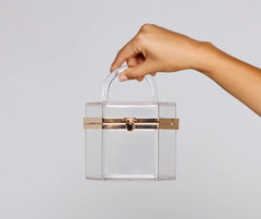 Trend Alert Acrylic Geometric Purse