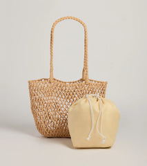 Casual Trendsetter Open Weave Tote Bag