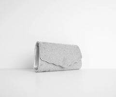 Scalloped Rhinestone Clutch
