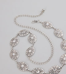 Glam Roots Rhinestone Concho Belt