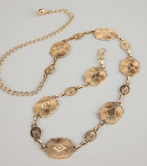 Cowgirl Core Concho Chain Belt