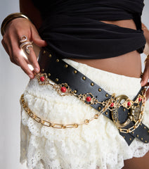Pretty Please Dainty Stone Chain Belt