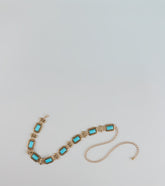 Boho Glow Turquoise Stone Chain Belt