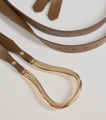 Trendy Silhouette Loop Buckle Wrap Belt
