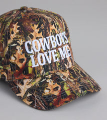 Cowboys Love Me Camo Baseball Cap