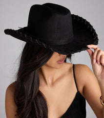 Country Girl At Heart Stitched Cowboy Hat