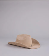 Bullseye Faux Suede Cowboy Hat