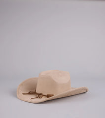 Bullseye Faux Suede Cowboy Hat