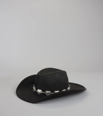 Cowgirl Crush Heart Chain Cowboy Hat