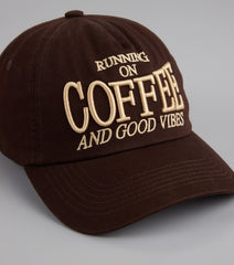 Running On Coffee Baseball Cap