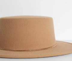 Wide Brim Boater Hat