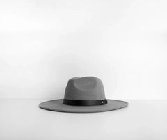 Wide Brim Belted Panama Hat