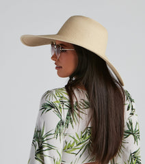 In The Shade Straw Floppy Hat