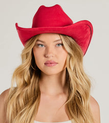 Cowgirl Cutie Faux Wool Hat