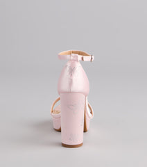 Butterfly Kisses Platform Block Heels