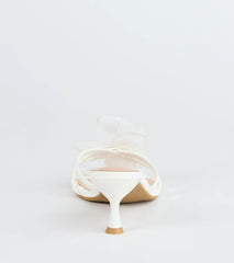 Vacay Ready Flower Strap Stiletto Mules