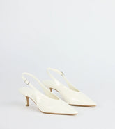 Lookin' Sleek Sling-Back Stiletto Pumps
