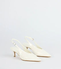 Lookin' Sleek Sling-Back Stiletto Pumps