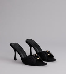 Touch Of Drama Stiletto Mules