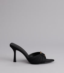 Touch Of Drama Stiletto Mules