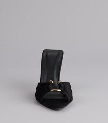 Touch Of Drama Stiletto Mules