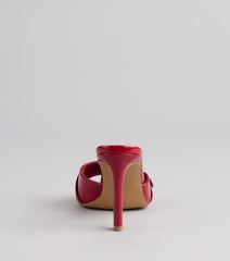 City Lights Buckle Heel Mules