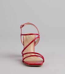 Serving Drama Strappy Block Heels