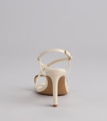 Luxe Minimalist Toe Ring Strappy Stiletto Heels