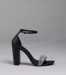 Royal Treatment Rhinestone Block Heels