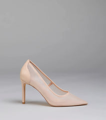 All Pretty Sheer Mesh Stiletto Pumps