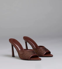 Night Glam Rhinestone Mesh Stiletto Heels