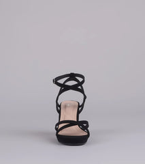 RSVP Yes Strappy Platform Block Heels