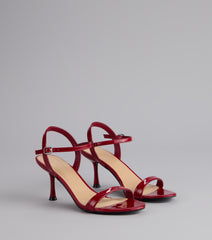 Sleek And Simple Patent Kitten Heels